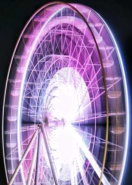 Neon light Ferris Wheel