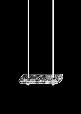 Swing mandala monochrome
