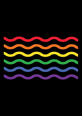 LGBT Rainbow Waives
