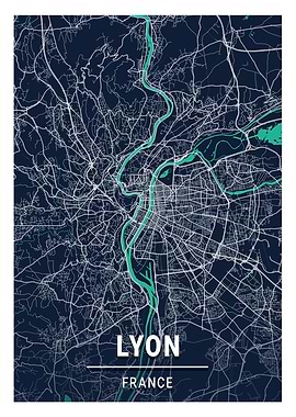 Lyon Blue Dark Color City