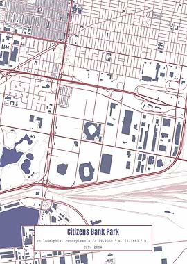 Citizens Bank Park Map