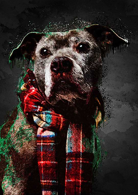 Stylish Dog Portrait