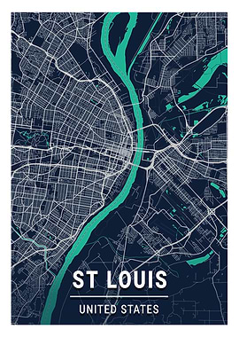 St Louis Blue Dark Color