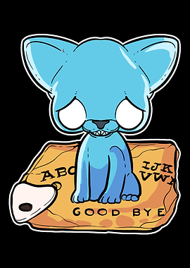 Ouija Cat Dark Evil Cat Ow