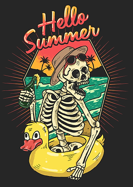Hello Summer Skeleton