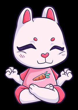 Yoga Bunny Easter rabbit M