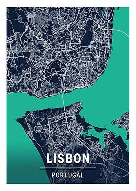 Lisbon Blue Dark Color