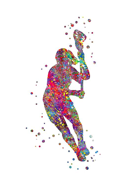 Lacrosse player