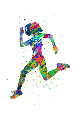 Running woman