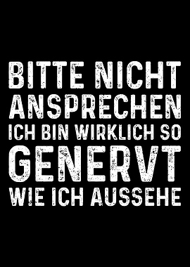 Bitte Nicht Ansprechen Ich
