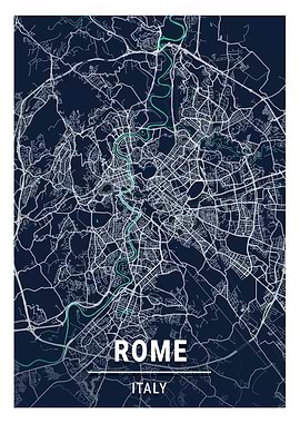 Rome Blue Dark Color City