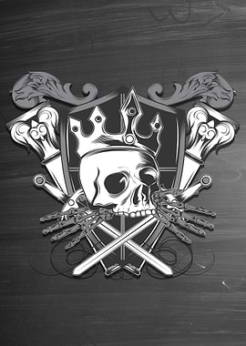 Skull King Shield Swords