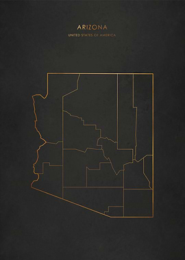 Gold Arizona Map