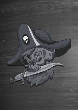 Skull Pirate Knife Evil