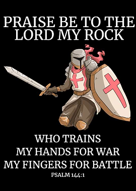 Bible Verse Crusader Art
