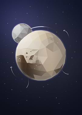 Pluton in Low Poly Style