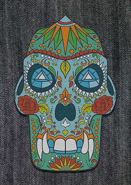 Skull Fabric Diamond