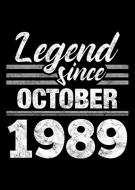 Legend Since October 1989