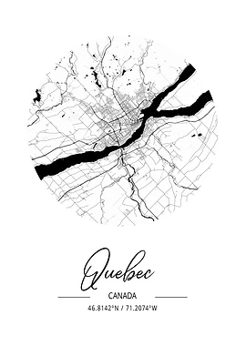 Quebec Area City Map