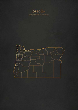 Gold Oregon Map