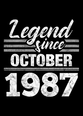 Legend Since October 1987