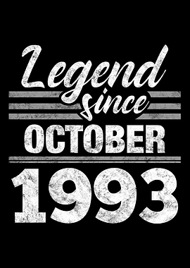Legend Since October 1993