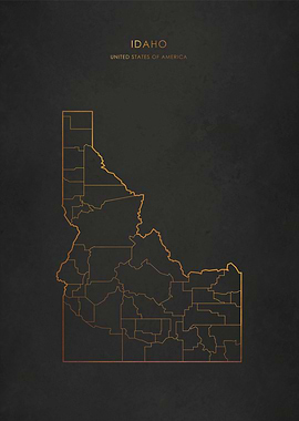 Gold Idaho Map