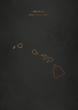 Gold Hawaii Map