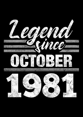 Legend Since October 1981