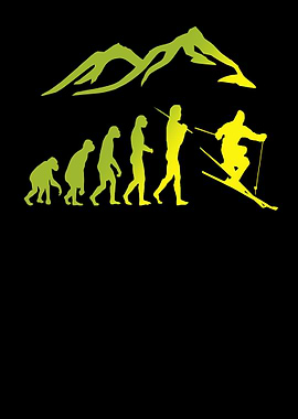 Ski evolution skier snow