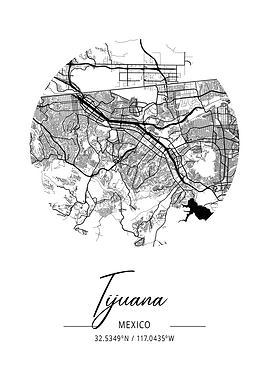 Tijuana Area City Map