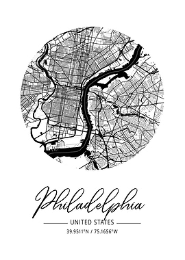 Philadelphia Area City Map