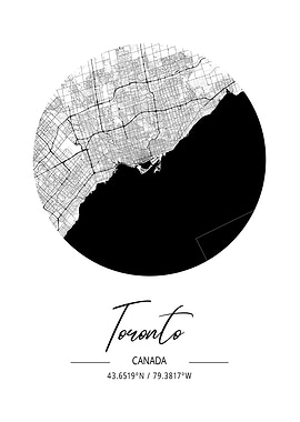 Toronto Area City Map