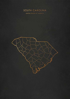 Gold South Carolina Map