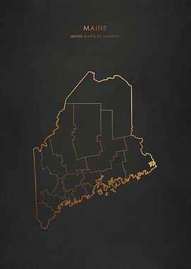 Gold Maine State Map