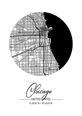 Chicago Area City Map