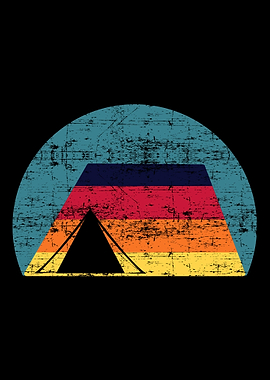 RETRO VINTAGE 70S CAMPING
