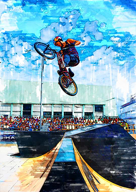 BMX Competition Silhouette
