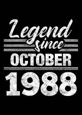 Legend Since October 1988