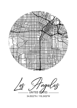 Los Angeles Area City Map