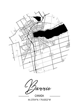 Barrie Area City Map