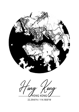 Hong Kong Area City Map