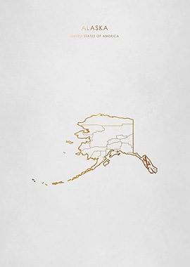 Gold Alaska Map