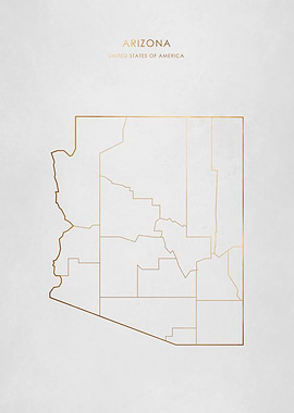 Gold Arizona Map