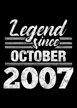 Legend Since October 2007