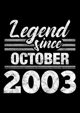 Legend Since October 2003