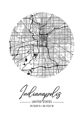 Indianapolis Area City Map