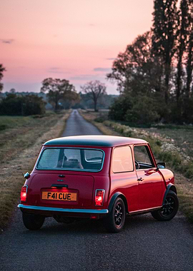 Classic Mini Sunset Photo