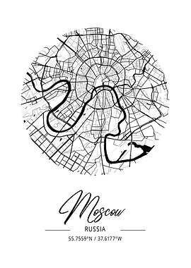 Moscow Area City Map