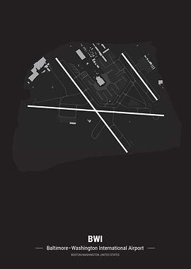 Baltimore Airport Map